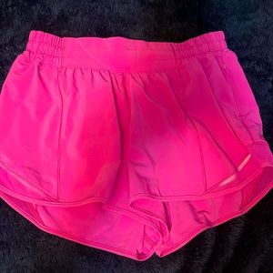 Hottie hot sonic pink Lululemon shorts